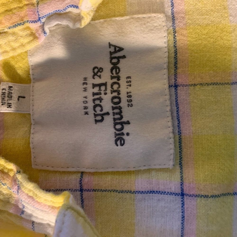 Abercrombie & Fitch Button Down Cotton/Linen Shirt - Picture 4 of 5